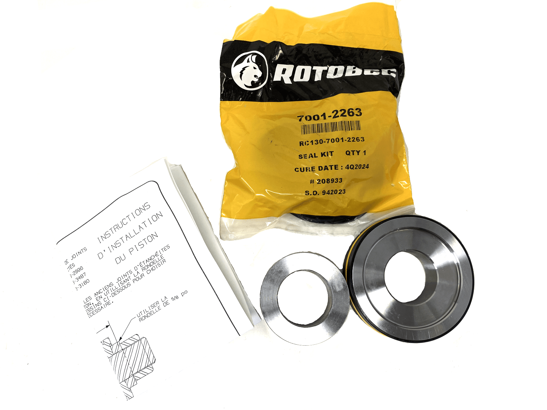 Seal Kit and Piston Grapple Cylinder Many Rotobec OEM - Quality